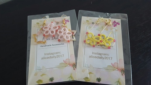 タッティングレースでちょうちょと花を作ろう! タッティングレースでちょうちょと花を作ろう!