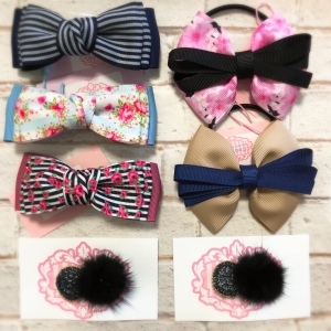 リボンやグルーデコで制作したアクサセリー リボンやグルーデコで制作したアクサセリー