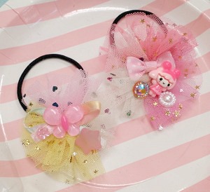 キラキラチュールのヘアゴムづくり キラキラチュールのヘアゴムづくり