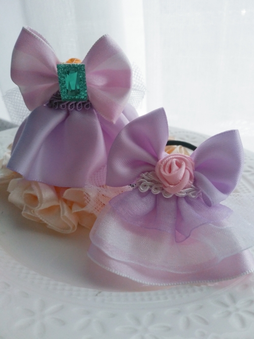 ワイヤーでアクセサリー作り可愛いドレスのストラップ&ヘアゴム作り