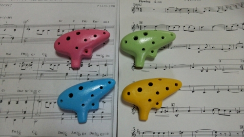 マヨリカ焼きミニタイル絵付けミニオカリナ製作体験