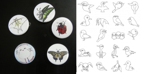 缶バッチ&ミニ塗り絵